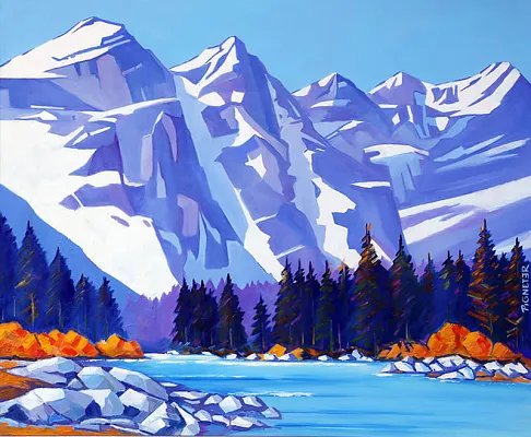 Loferer Steinberge Öl auf LW 120x100cm