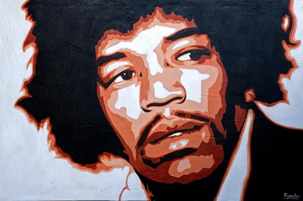 Hendrix Öl/LW / 100x80cm