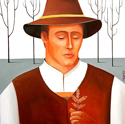 die erste Saat II ÖL/LW 100x100cm