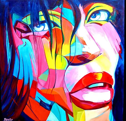 Jasmin Öl/LW 100x100cm
